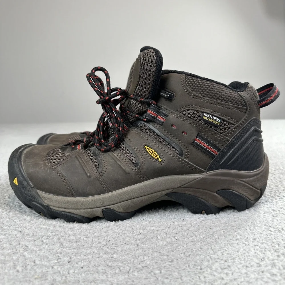 Keen Dry Waterproof Flint Utility Boots Men 9D Brown EH Safety Toe ASTM F2413-18
